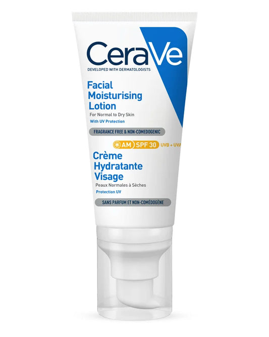 CeraVe Loção Facial Hidratante SPF 
PARA PELE NORMAL A SECA
SEM ÓLEO