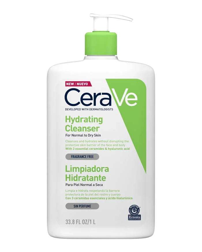 CeraVe Creme de Limpeza Hidratante PARA PELE NORMAL A SECA EQUILÍBRIO DE HIDRATAÇÃO