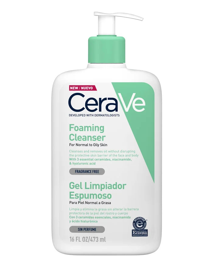 CeraVe Gel Espuma de Limpeza PARA PELE NORMAL A OLEOSA CONTROLO DE OLEOSIDADE