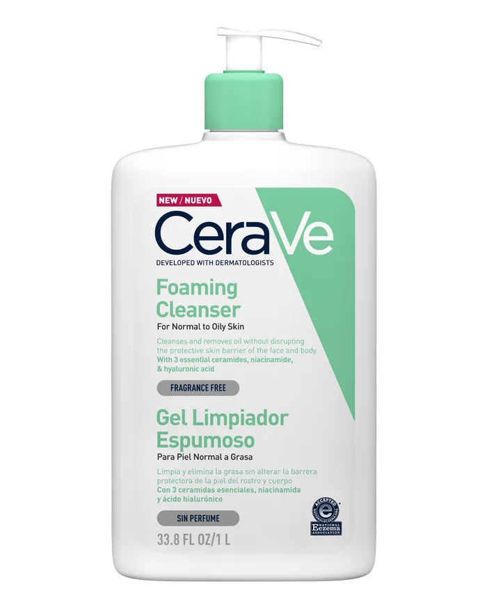 CeraVe Gel Espuma de Limpeza PARA PELE NORMAL A OLEOSA CONTROLO DE OLEOSIDADE