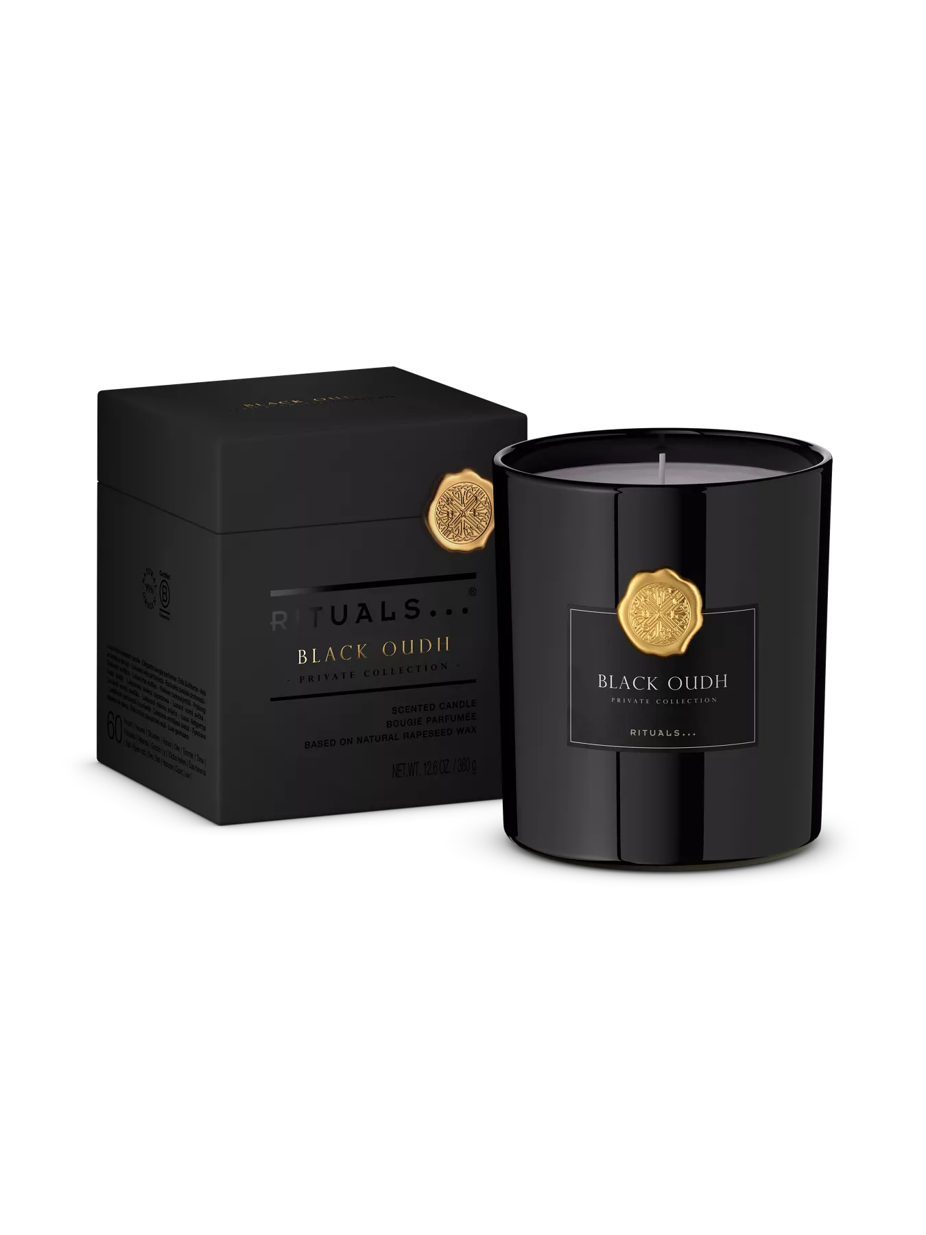 Oudh Black Scented Candle