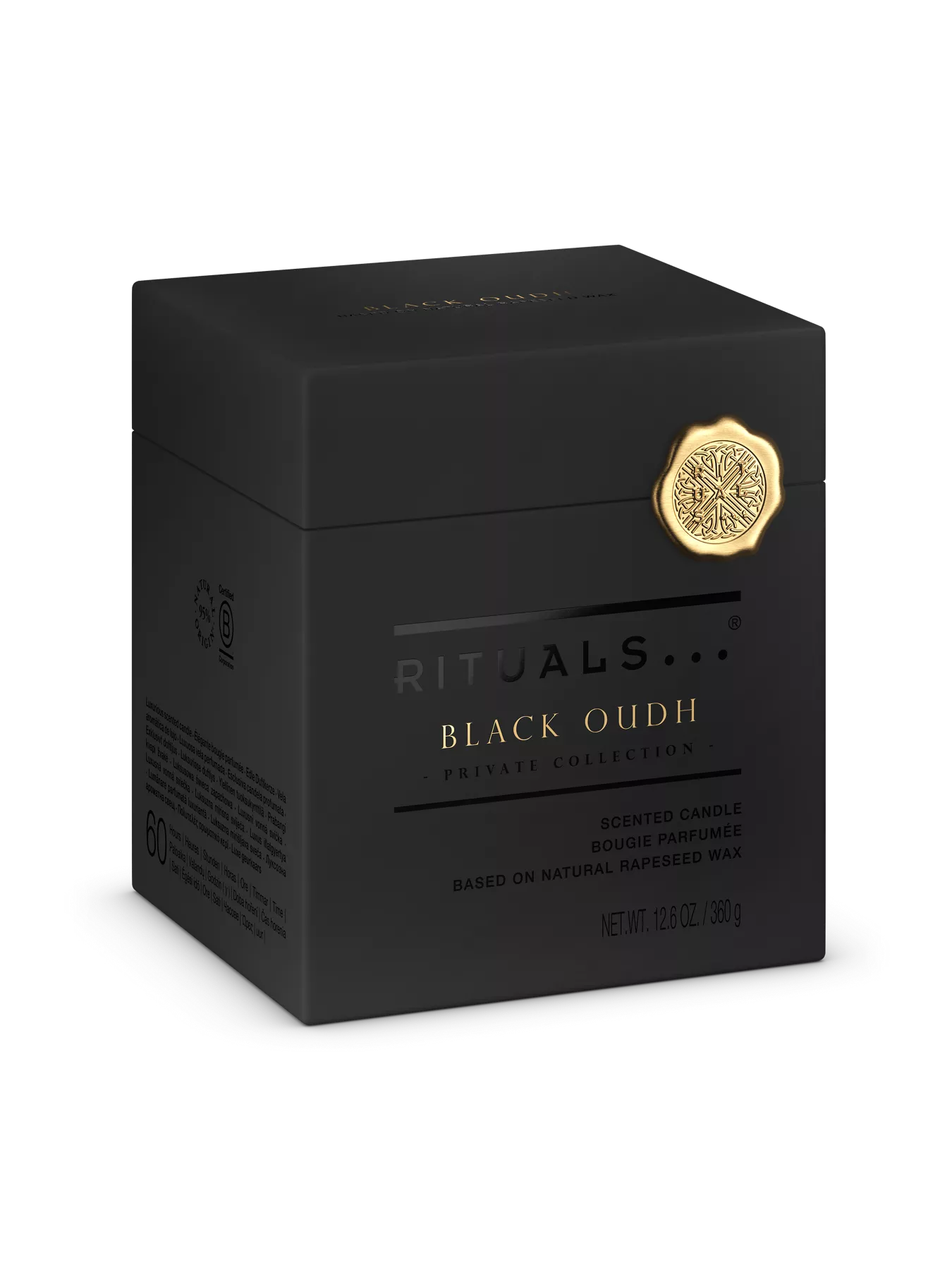 Oudh Black Scented Candle